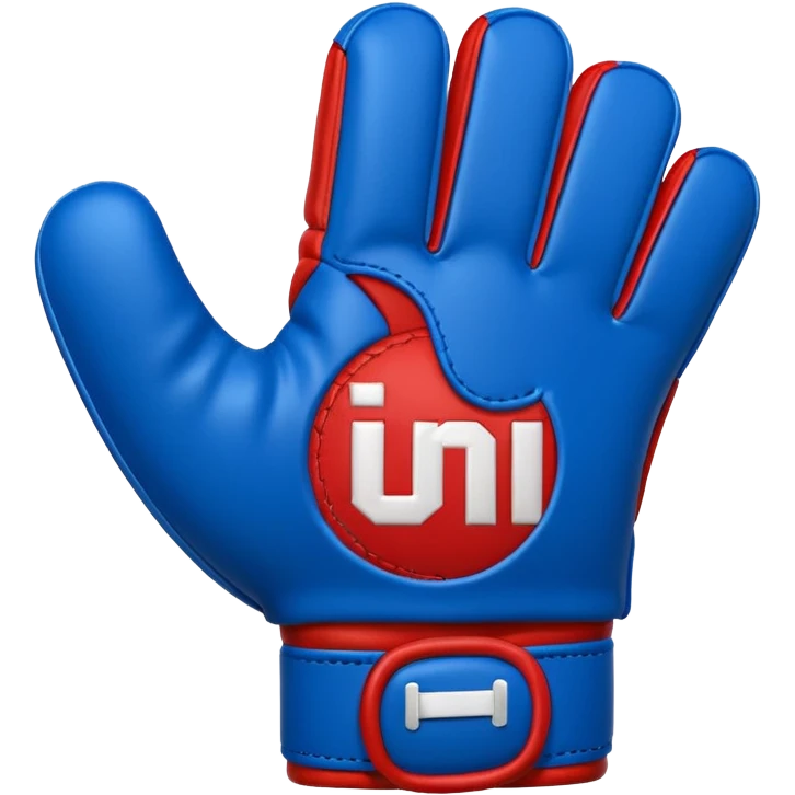 #1 glove thumbs up football fanin blue (#00A3E0) and red (#F9423A)  emoji
