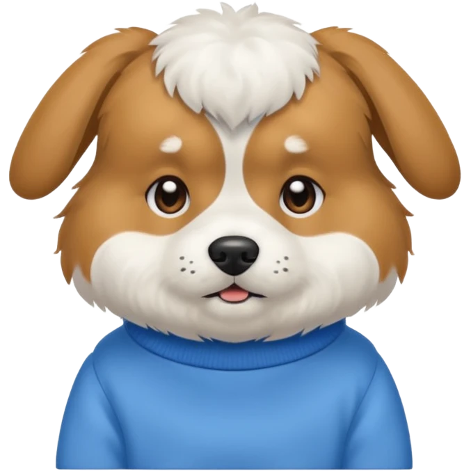 Dog wearing sweatshirt  emoji