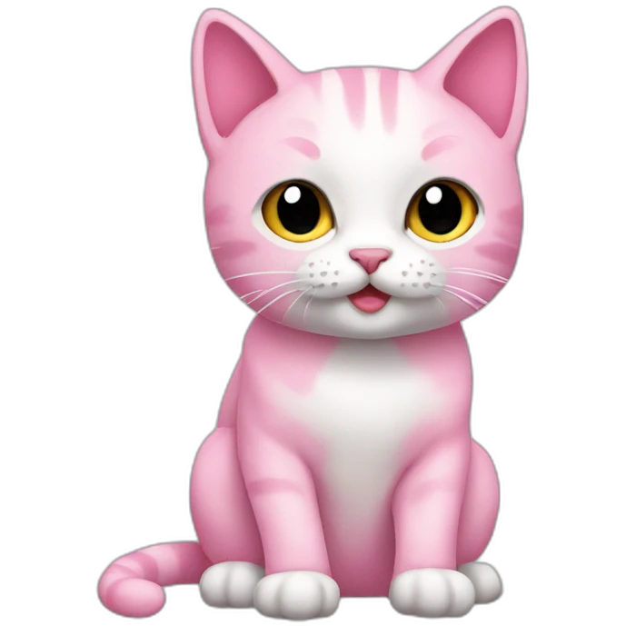 cats pink emoji