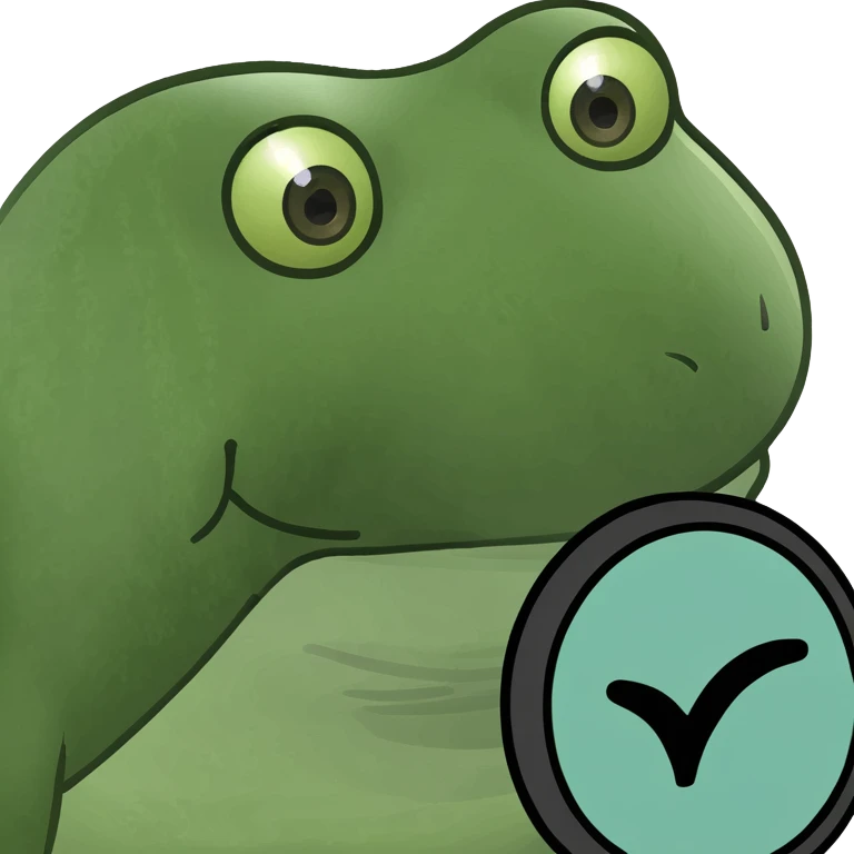 L'image montre un emoji qui est un cercle cyan (bleu-vert clair) avec un symbole de coche (checkmark) blanc en son centre. Au-dessus du cercle, il y a une petite ligne verticale noire, ce qui pourrait suggérer que l'emoji est suspendu ou qu'il s'agit d'une notification. emoji