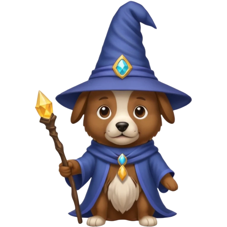 Dog wizard emoji