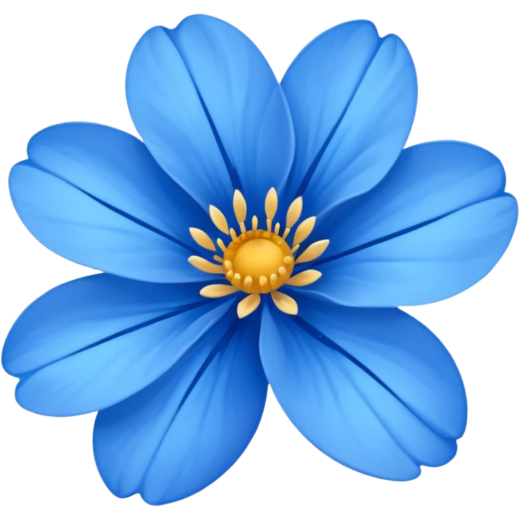 Flower blue emoji