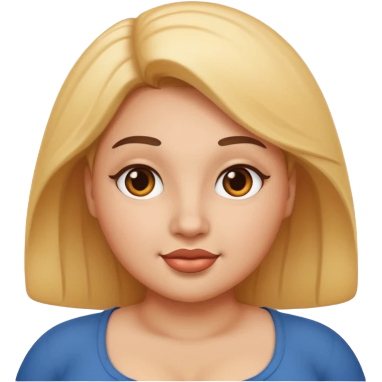 an emoji only including body shape (silhouette), without head ,only the bosom and tummy part emoji