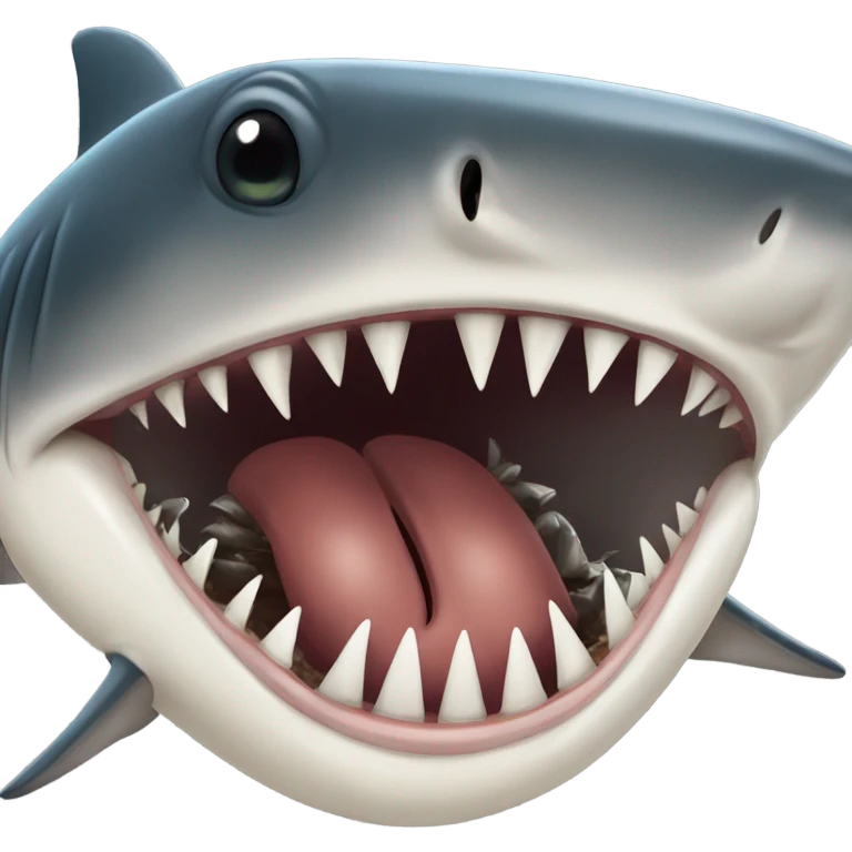 ant in shark mouth emoji