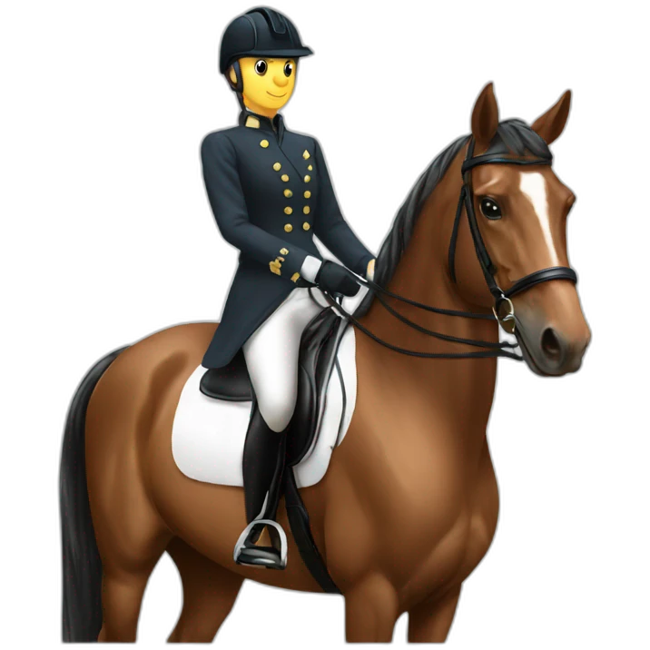 Horse dressage emoji