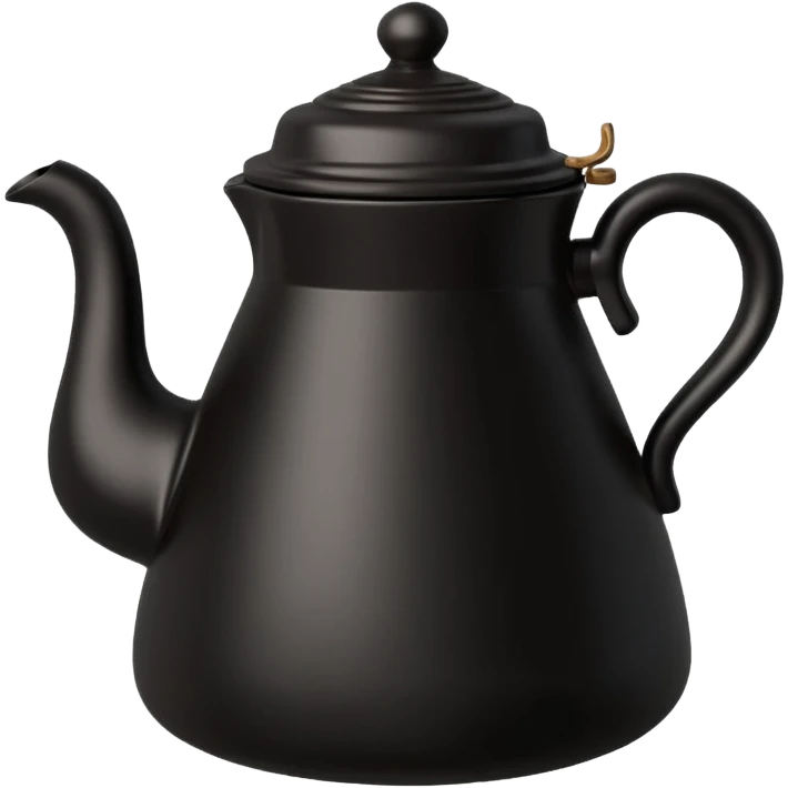 it’s basically a black, traditional Ethiopian coffee pot with a round bottom and a slender neck. emoji