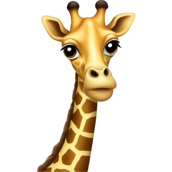 Giraffe and question mark  emoji