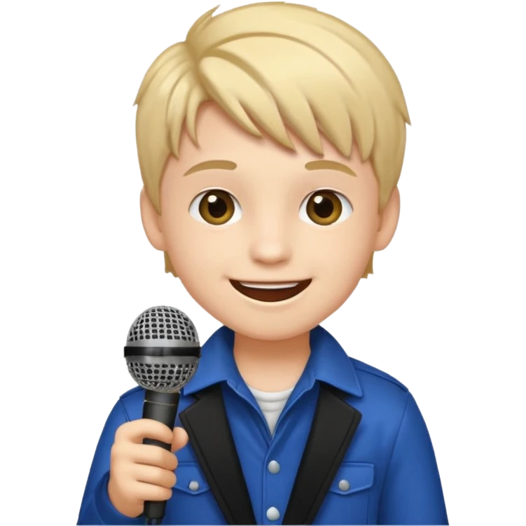 singer  boy sticker emoji
 emoji