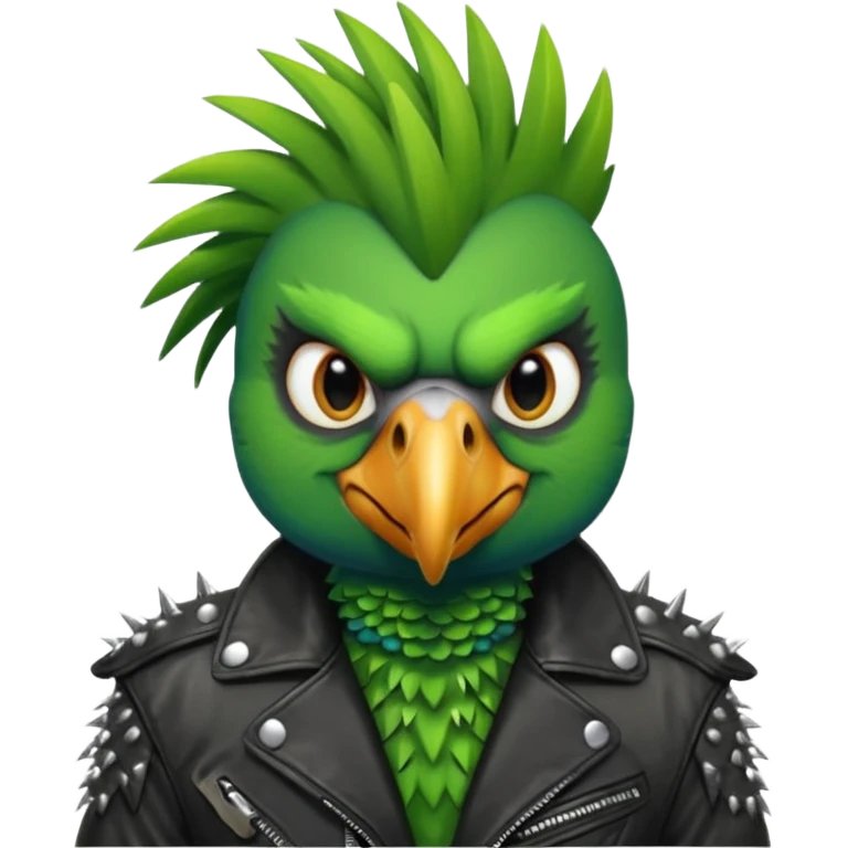 vocalist animal punk parrot emoji