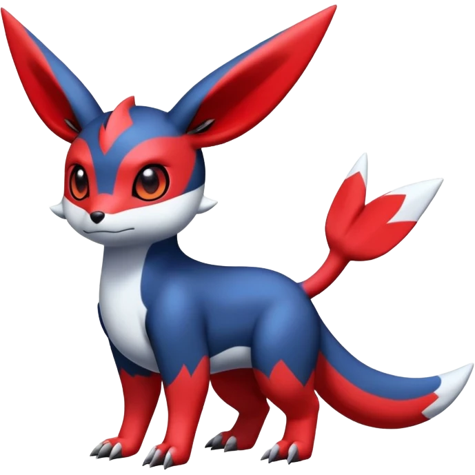  Cute Guilmon-Latias-Umbreon-Fakémon-hybrid-creature (full body)  emoji