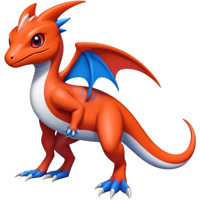  Cute Guilmon-Latias-Salandit-Fakémon-hybrid-creature (full body)  emoji