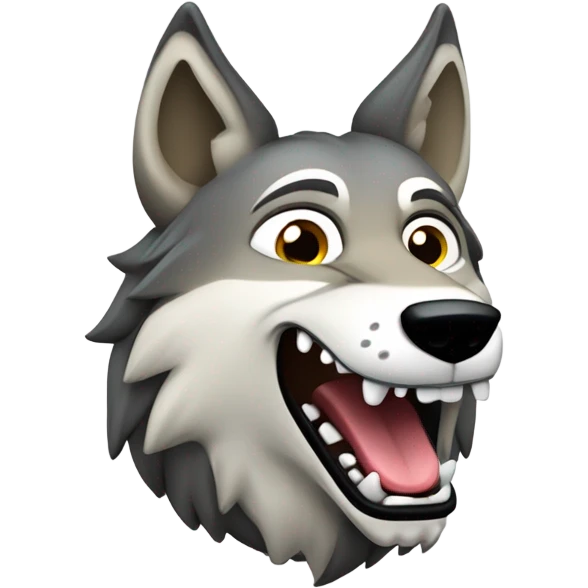 Lobo aullando emoji