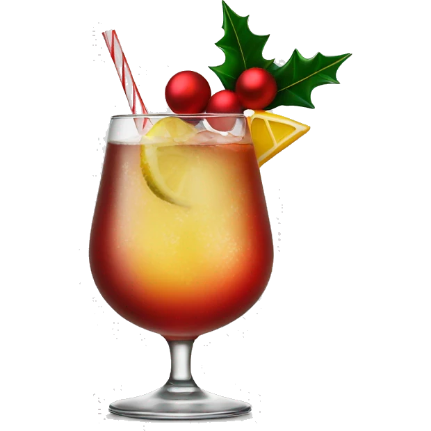 christmas cocktail emoji