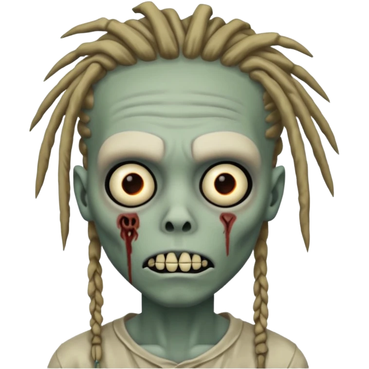 zombie boy with dreads  emoji