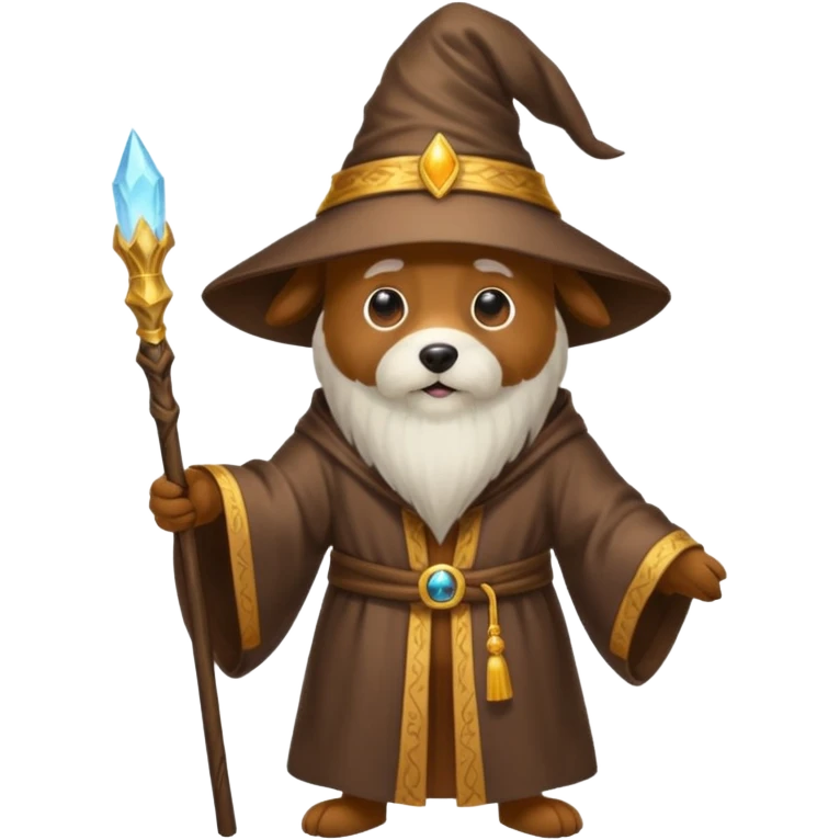 Dog wizard emoji
