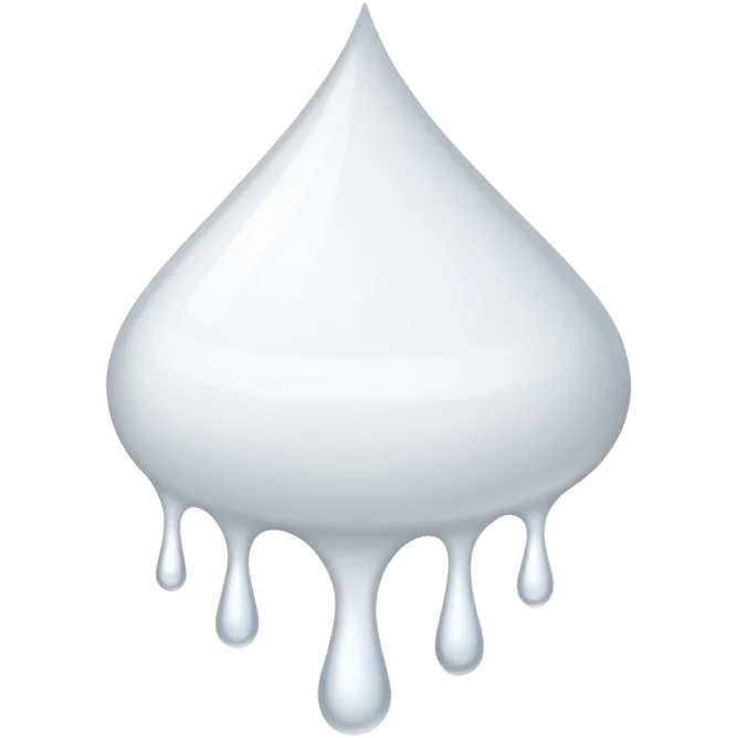white glue drops falling emoji
