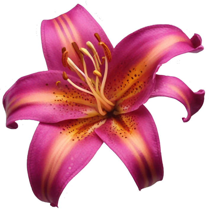magenta stargazer tiger lily emoji