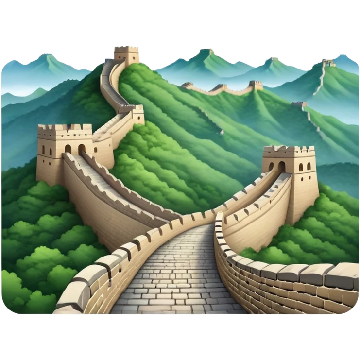 Great Wall of China landmark emoji