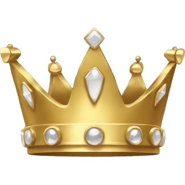 Gold princess crown emoji