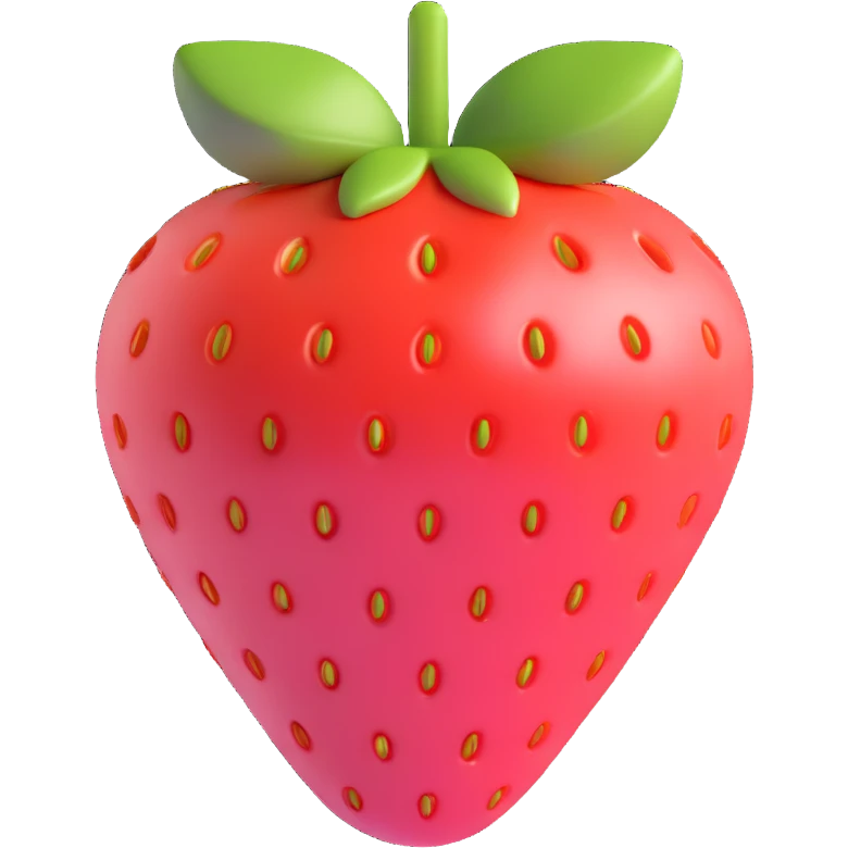 a single strawberry emoji