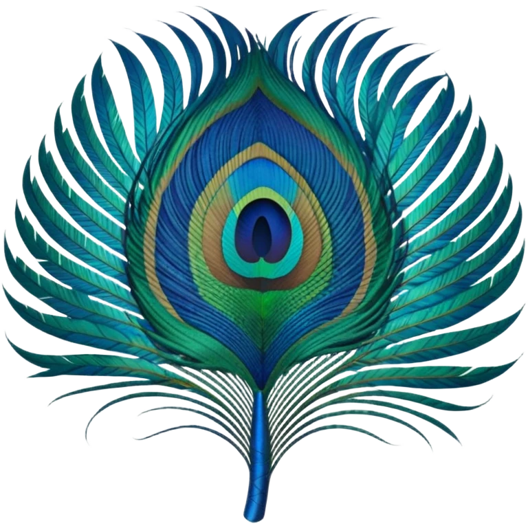 Peacock feather emoji
