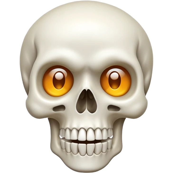 Shocked skull emoji