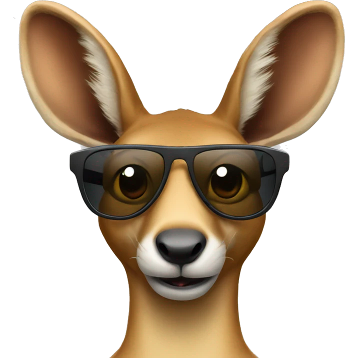 Kangroo with sunglasses  emoji