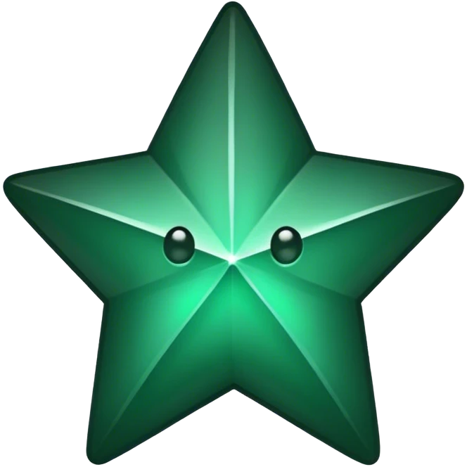 dark emerald star  emoji