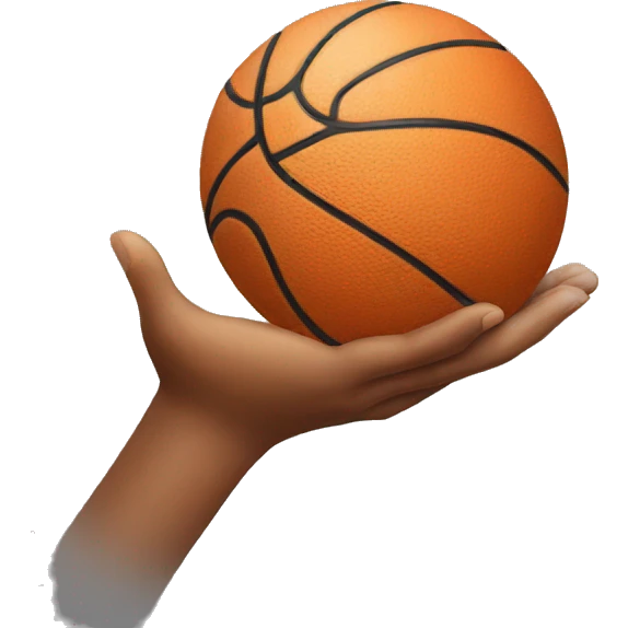hand holding ball emoji