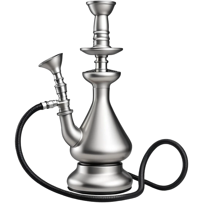 minimalist stainless steel hookah  emoji
