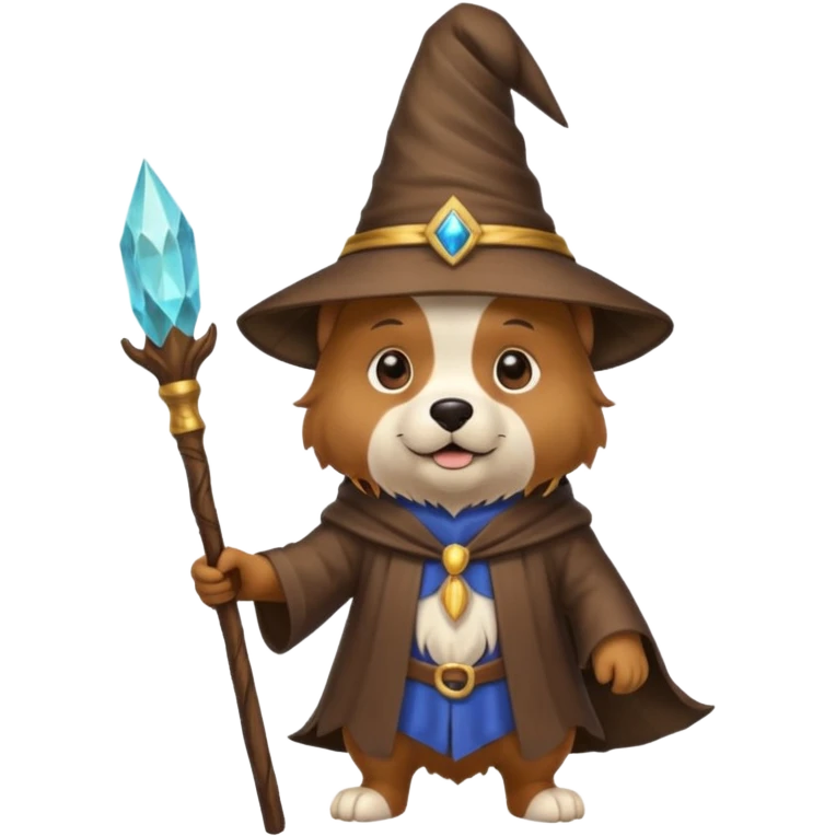Dog wizard emoji