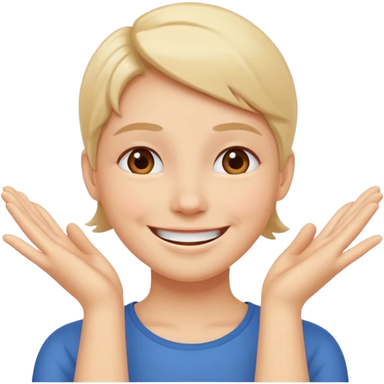 smiling face with hands on cheeks, joyful emoji