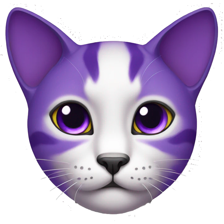 Gato morado emoji