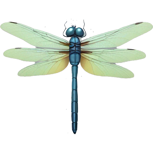 Dragonfly with text: Clau emoji