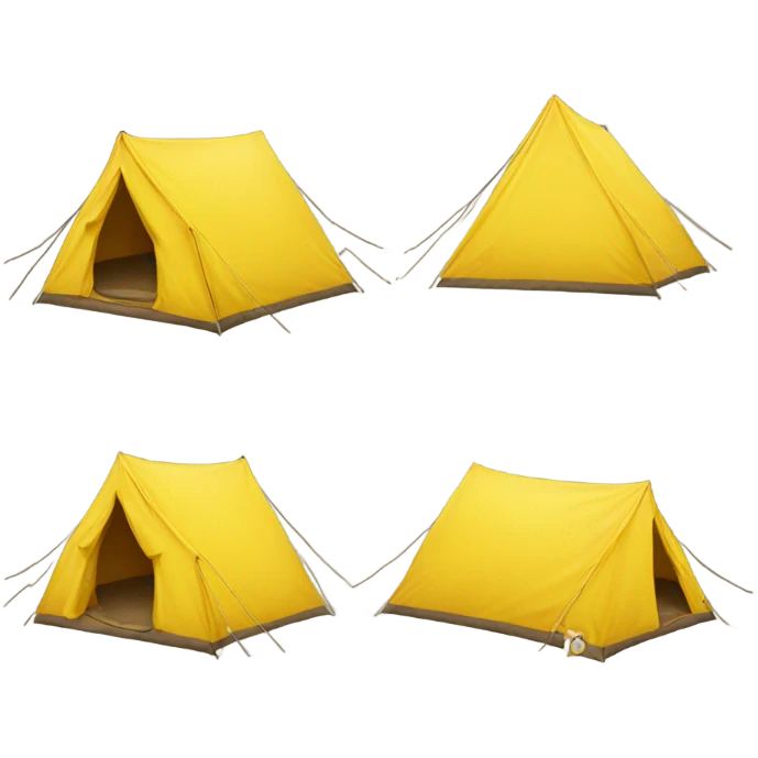 yellow Camping  emoji