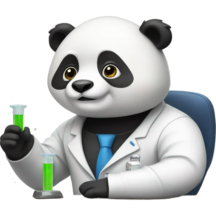 Panda teaching physics  emoji