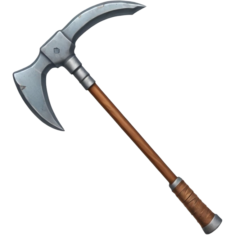 Double-sided pickaxe for mining ore emoji