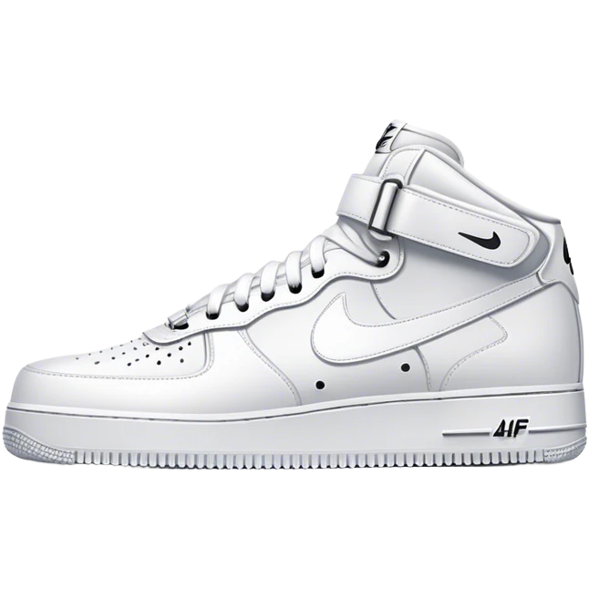 White Nike af1s  emoji