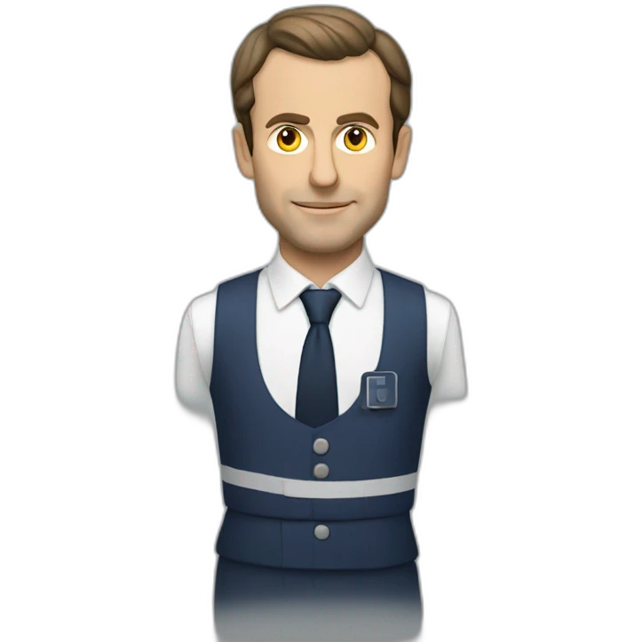 emanuel macron controleur à la sncf emoji