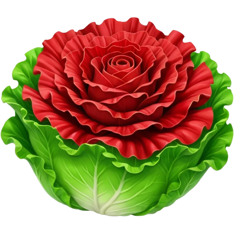 Lolla Rossa lettuce emoji
