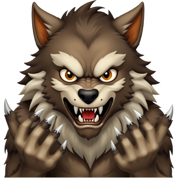 classic werewolf emoji