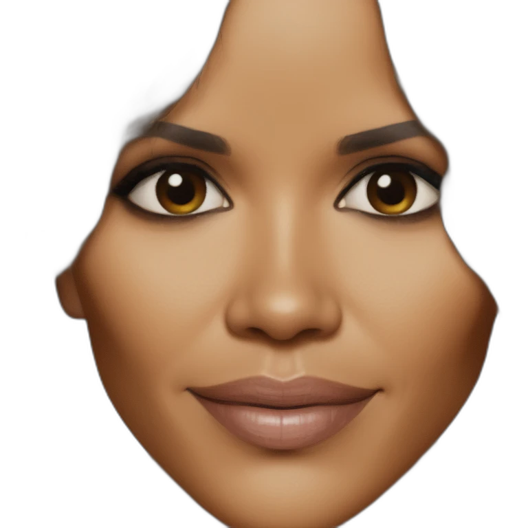 Halle berry beach only skin nothing else emoji