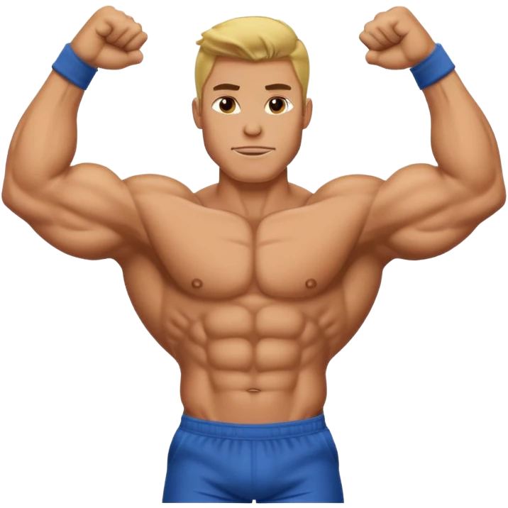 giga chad flexing emoji