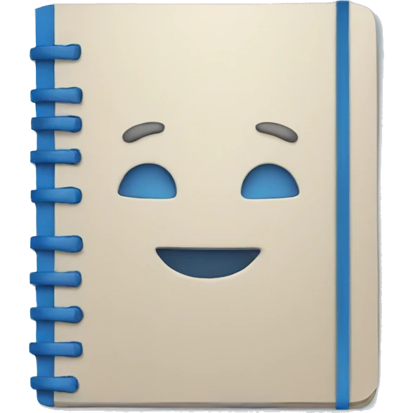 blue notebook emoji