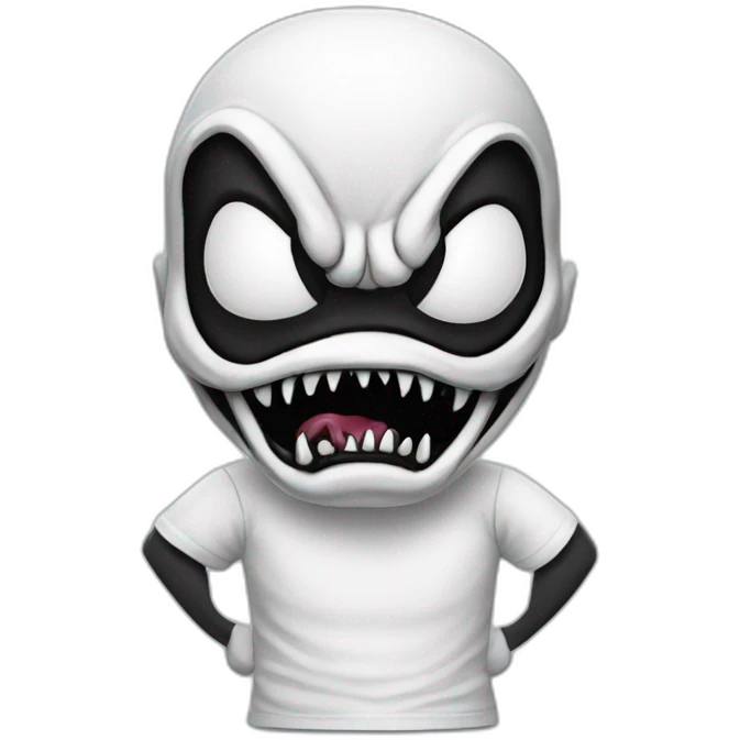 Venom wearing white tshirt emoji
