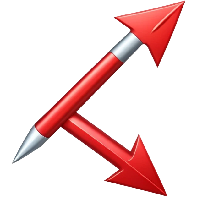 Flecha roja apuntando hacia abajo emoji