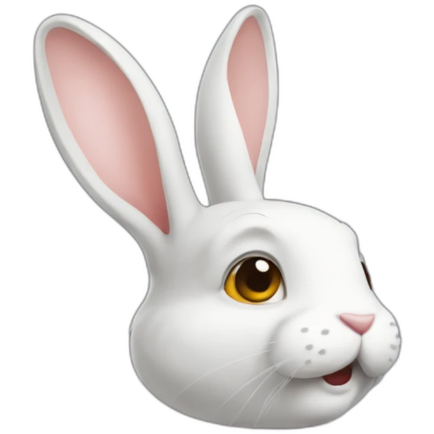 Lapin qui fait pipi emoji