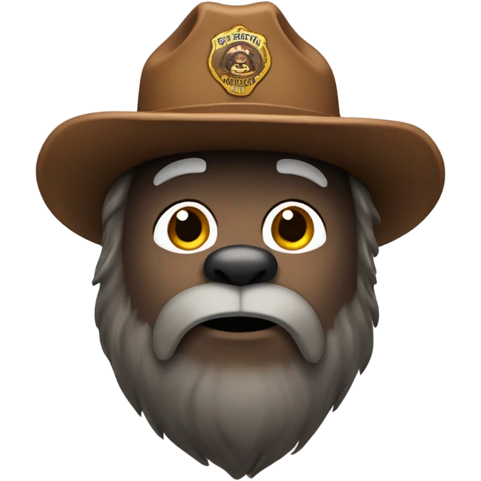Smokey the bear emoji