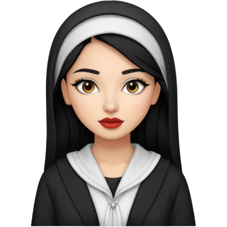 Une fille algérienne ou marocaine cheveux lisse trop belle vêtements stylés et des maquillages trop magnifique emoji