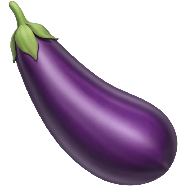 Long eggplant with veins vascular bulging veins vein running down side emoji